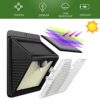 [6 Pack] 150 LED Solar Lights Outdoor iPosible Motion Sensor Security Lights Solar Powered Lights Waterproof 2000mAh Solar Wall Lights Outside fo
