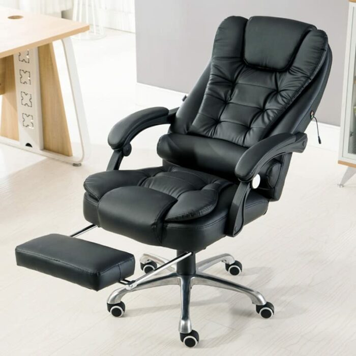 DINGZZ Office Chair Home Computer Chair PU Comfortable Swivel Gaming Chair Point Massage