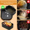 Upgrade Silicone Air Fryer Liners, FEEZOM Larger Airfryer Liners for Ninja Dual Air Fryer Accessories, Reusable Air Fryer Silicone Liner Air Frye