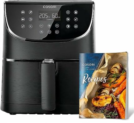 COSORI Air Fryer 5.5L Capacity,Oil Free, Energy and Time Saver with 11 Presets with 100 Recipes Cookbook, Non-Stick, Dishwasher Safe Basket,1700-