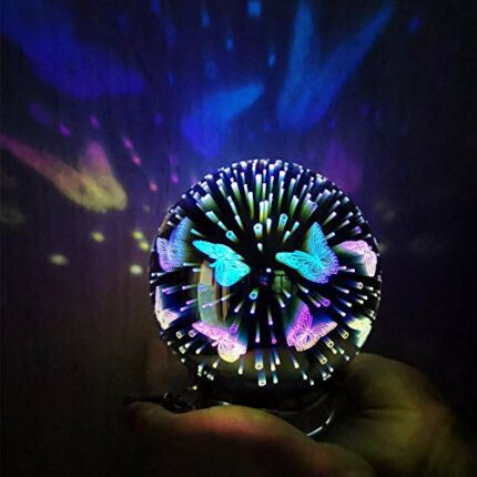 HHMTAKA Solar Powered Glass Ball Lights Waterproof LED Solar Lantern with Color Changing Decorative Hanging Night Light for Party,Garden,Patio,Tr