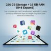 VASOUN 4G Phone Tablet 10.4 inch with 5G WiFi, 2K Screen FHD IPS Android Tablet, 256GB Storage, 16GB(8+8Expand) RAM, 12 NM Octa-Core Tablets Andr