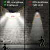 138 LED Solar Lights Outdoor, Motion Sensor Security Light with 270° Wide Angle, 3 Lighting Models, IP65 Waterproof Solar Powered Wall Light for