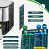 VOXXU 2 Pack Magnetic Air Fryer Conversion Chart for UK – Air Fryer Accessories Magnetic Cheat Sheet for Easy Cooking | Quick Reference Guide wit