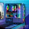 5in IPS Computer Data Monitor, Mini Micro USB AIDA64 PC Temperature Monitor, PC CPU RAM HDD Data Display Screen Sensor Panel Display