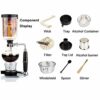 Vacuum Coffee Maker Syphon Coffee Maker Japanese Style Vacuum Glass Siphon Pot Percolators 1-3 Cups Siphon Coffee Maker (Syphon)