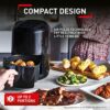 Tefal Easy Fry Compact Digital Health Air Fryer, Black, 2 Portions, EY301840