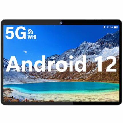 SGIN Tablet 10.1 Inch, 64GB ROM+2GB RAM(TF Card 512GB) Android 12 Tablet, 1280x800 IPS FHD Display, 5G/2.4G WiFi, Bluetooth4.2, Type-C, 5000mAh B