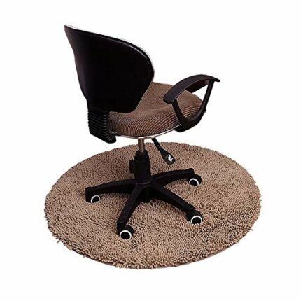 XXSLY Computer Chair Floor Carpet, Thick Large Round Type, Waterproof and Washable, for Home Office Bedroom Living Room Floor Sitting Room