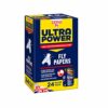 Zero In ZER508 Ultra Power Fly Papers (Poison-free, Kills Insects, Use in Homes, Outbuildings and Commercial Premises), Pack of 24, 5x9.5x15.5 cm