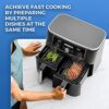 2PCS Air Fryer Double Layer Grilling Rack with 4 Skewers, Multi-purpose Dual Air Fryer Accessories, Stainless Steel for Barbecue, Roasting Oven (