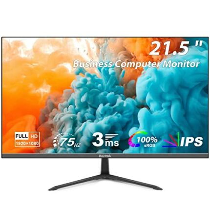 Bnztruk 21.5 inch IPS PC Monitor 75HZ Computer Monitor Full HD 1080P Eye Care Display with HDMI VGA port for PC Laptop Home Office,Business,Gamin