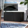 Jungda Outdoor Deck Storage Box Cover for 134 Gallon Deck Boxes,Waterproof Patio Storage Box Cover - 56 X 28 X 27 Inch