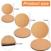 10 Pieces Cork Plant Plastic Mat Round Absorbent Cork Mat Round Plate Pad Table Plant Cork Board Pads for Gardening Indoor Outdoor Pots DIY Craft