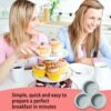 1pcs Reusable Air Fryer Egg Mould 3 Hole Silicone Ramekins for Air Fryer Suitable for Air Fryers Above 6QT Perfect for Parties Weddings Birthdays