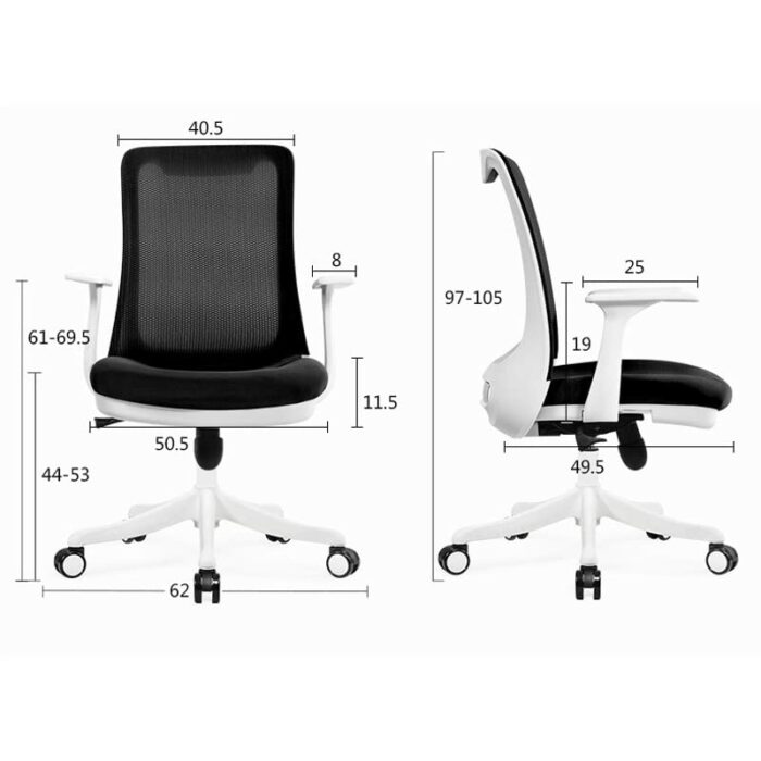 SLNFXC Home Computer Chair Ergonomic Office Chair Lift Swivel Chairs Mesh Staff Chair Chaise