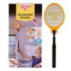 Zero In Telescopic Bug Bat Swatter. Battery Powered. Compactable, Foldable, Adjustable up to 1 Metre Length. Kills Flying Insects on Contact, Sui