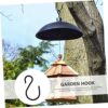 PRETYZOOM 300 pcs s-Hook Tree Branch Hooks Plant Wall Hanger Hook s Shaped cage Hanger Metal Hangers Plant Hanging Bracket Smoker Meat Hooks Blac