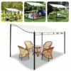 ECOSWAY 300D Canvas Waterproof Tent Canopy Top Roof Sun Shelter Cloth Outdoor Cover(Not Including Frame)