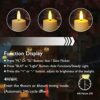 ZIYOUDOLI 6pcs Rechargeable Tea Light with Remote Control and Timer Led Tea Lights Flickering Flameless Candles Warm White Dimmable (Rechargeable