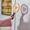 Zero In Handy Bug Bat Swatter. Battery Powered. Travel Size: 35.0 cm x 4.0 cm x 18.5 cm. Kills Flying Insects on Contact, Suitable for Indoor and