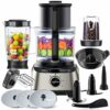 Tiastar 1300W Multifunctional Food Processor - Mixer, Crusher, Grinder, Citrus Juicer, 3.5L Bowl, 1.5 L Blender, Simple Operation for Blending, D