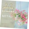 PRETYZOOM 2 Sets Plant Hook Ceiling Wall Mount Hook Ceiling Anchor Hooks Outdoor Garland Hooks pots for Outdoor Plants Metal Clothes Rack Heavy D