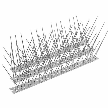 Bird Spikes for Pigeons Small Birds, Pigeon Spikes Kit Cover 6M (20 feet), Fence Spikes Stainless Steel Bird Deterrent Repellent Spikes for Cats,