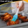 2 Pack Air Fryer Silicone Pot, 8 inch Reusable Air Fryer Silicone Liners Baking Tray, Heat-Resistant Food Grade Silicone Air Fryer Accessory Bask