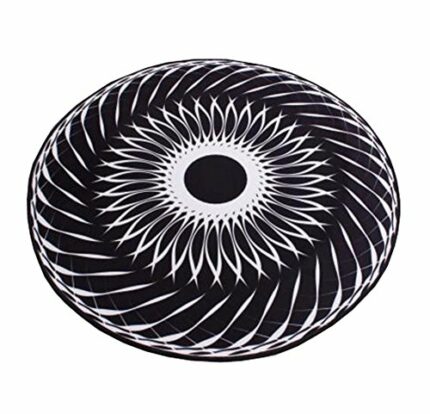 Home Office Desk Chair Mat for Floor Protection,Round 80 CM Child Rug Yoga Mat,E