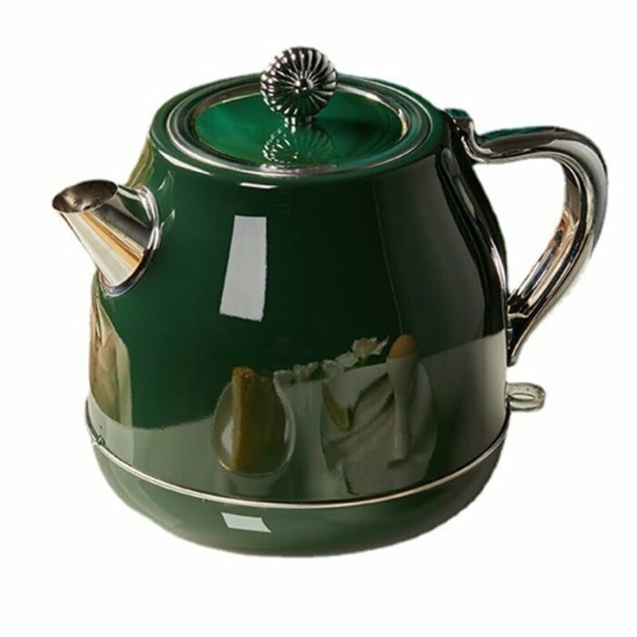 RILOOP Retro Kettle Household High-Value Electric Kettle to Boil Water Automatic Power-Off Tea Kettle Electric Appliances, for Kitchen/K Green