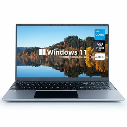 Geviar Laptop 15.6''with 16GB DDR4 512GB SSD, Quad-Core Intel Celeron N5095 Processors, Windows 11, 1080P IPS FHD Display, USB 3.0, Bluetooth 4.2
