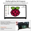 WIMAXIT Raspberry Pi 4 Touchscreen, 10.1 Inch Portable Touch Monitor 1024 x 600 IPS with Dual USB HDMI 178° Angle for Raspberry Pi 4 3 2 Zero B +