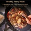 Tower T16018RG 3.5 Litre Stainless Steel Slow Cooker with 3 Heat Settings and Keep Warm Function, 210W, Black and Rose Gold