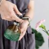 ZIUHEOA Plant Mister Glass Watering Spray Bottle 6.4" Tall Watering Can Retro High-Atomization Nozzle Sealed Leak-Proof,for Garden Plants Flower
