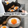 VinBee 2PCS Air Fryer Egg Moulds 4 Inch Non-Stick Round Cake Moulds for Baking Ramekins for Air Fryer
