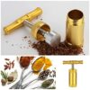 T Pollen Press Tool Pollen Press Kief Heavy Duty Pollen Presser T Press Handle Tool Metal Aluminum Compressor T Shape Handle Tool for Pressing He
