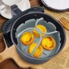 2Pcs Grey Air Fryer Silicone Liner 7.1" Round Air Fryer Liners Reusable Air Fryer Pot Food Tray Heat Resistant Kitchen Oven Pan with Handle Air F