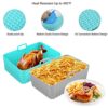 5PCS Air Fryer Silicone Pot for Ninja Dual Air Fryer, Air Fryer Liner for Ninja AF300UK AF400UK, Reusable Silicone Baking Basket/Tray for Ninja F