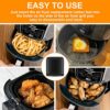 10Pcs Air Fryer Rubber Bumpers, Premium Silicone Air Fryer Bumpers Feet, Tray Non-Scratch Protective Covers for Air Fryer Grill Pan Plate Tray Ru