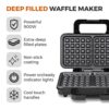 Tower T27034 Waffle Maker, 900 W, Stainless Steel