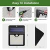 [6 Pack] 150 LED Solar Lights Outdoor iPosible Motion Sensor Security Lights Solar Powered Lights Waterproof 2000mAh Solar Wall Lights Outside fo