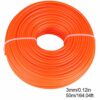 Zerodis 3mm String Trimmer Line Nylon Cord Wire Round String Trimmer Line in Spool Grass Trimmer Replacement Mowers Tools(50M)