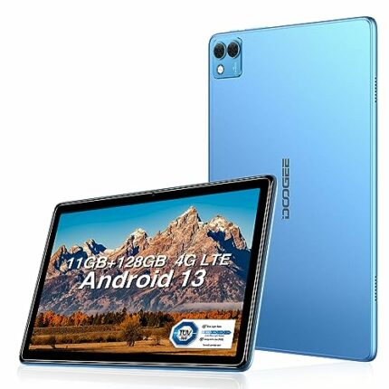 DOOGEE T10S Tablet 10.1 Inch FHD+,11GB RAM(6GB+5GB), 128GB ROM(TF 1TB), 6600mAh Battery, Android 13 Tablet with Dual 4G, 2.4/5G WiFi, TÜV Certifi