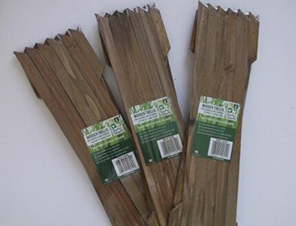 3 X Garden Gardeners Dark Brown Coloured Wooden Expanding Expandable Wooden Garden Trellis Each Piece Expands to 150 x 30 cm New