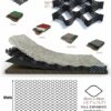 ELzEy Permeable Paver Stabilizer, Honeycomb Geogrid, Used For Outdoor Driveway Grasslands, Shed Bases, And Terraces (Size : 6m x 6m (19.5ft x 19.