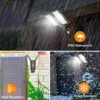 XilbDL Solar Lights Outdoor Garden, 218 LED Solar Garden Lights Solar Powered Waterproof Solar Security Lights Outdoor Motion Sensor 5 Modes 4400