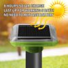 4 Packs of Mole Repellent, Solar Sonic Pest Repeller Stakes, Mole Trap for Garden, Snake Repellent-Solar Powered Insect Repellent Outdoor - Roden