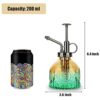 ZIUHEOA Plant Mister Glass Watering Spray Bottle 6.4" Tall Watering Can Retro High-Atomization Nozzle Sealed Leak-Proof,for Garden Plants Flower