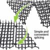 12Pcs Cat Scat Mat with Spikes, Cat Animal Spikes Repellent Prickle Strip Dig Stoppers with 4 Nails for Indoor Outdoor Garden Furniture Protector